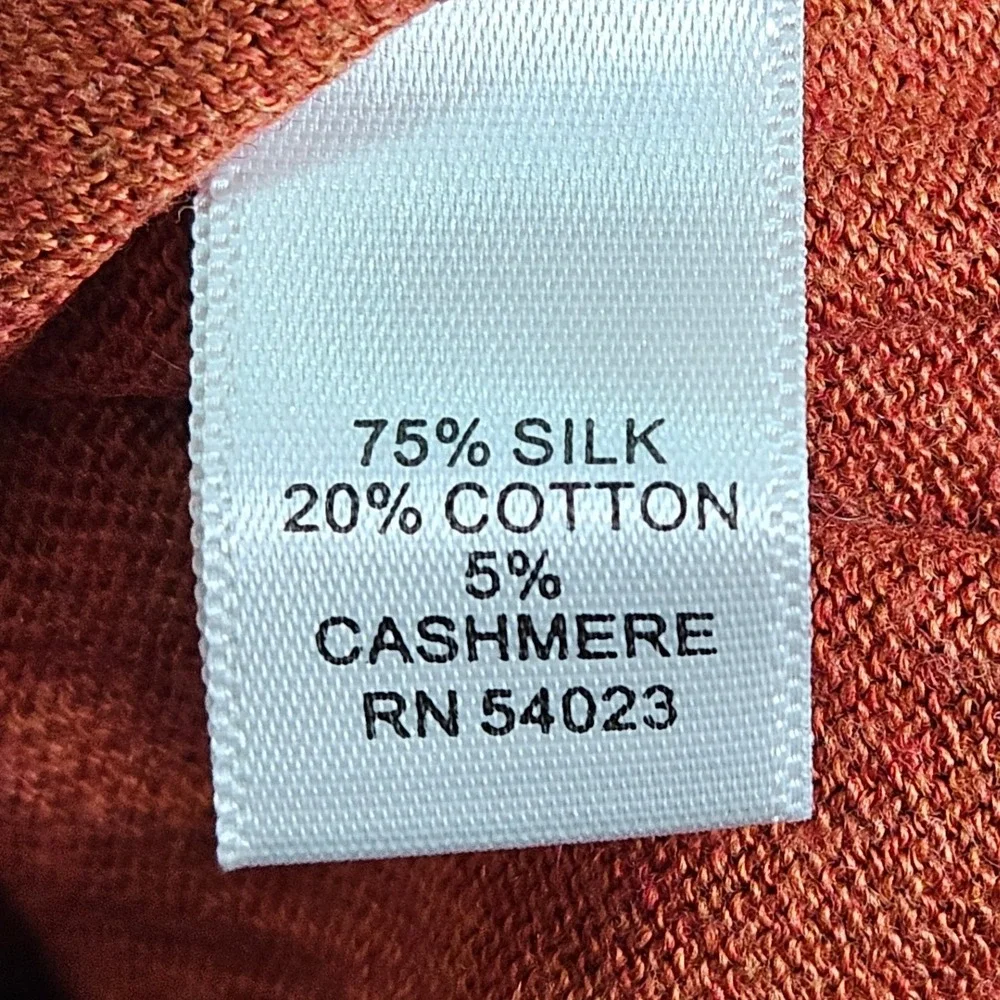 Banana Republic‎ Luxury V-Neck Sweater Mens L Silk Cashmere Blend Preppy Modern